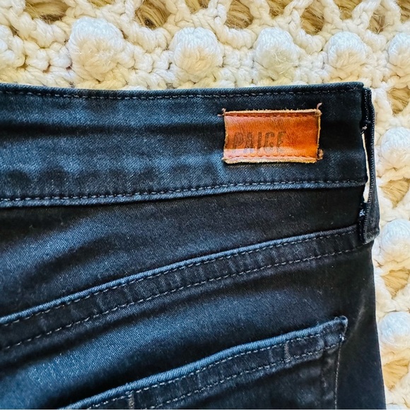 Paige Indio Zip Ultra Slim Skinny Black Jeans size 26 - Picture 9 of 10